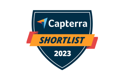 Capterra Shortlist badge.